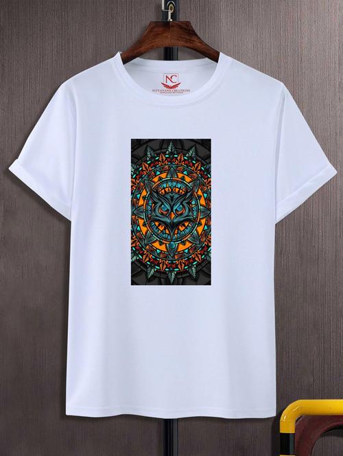 white graphic round neck t-shirts - 20828101 - Very Small Image - 1