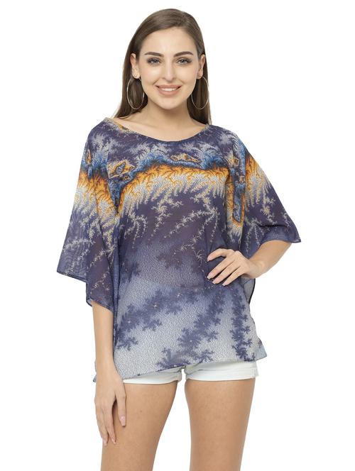 women blue graphic regular top - 20829382 - Very Small Image - 1