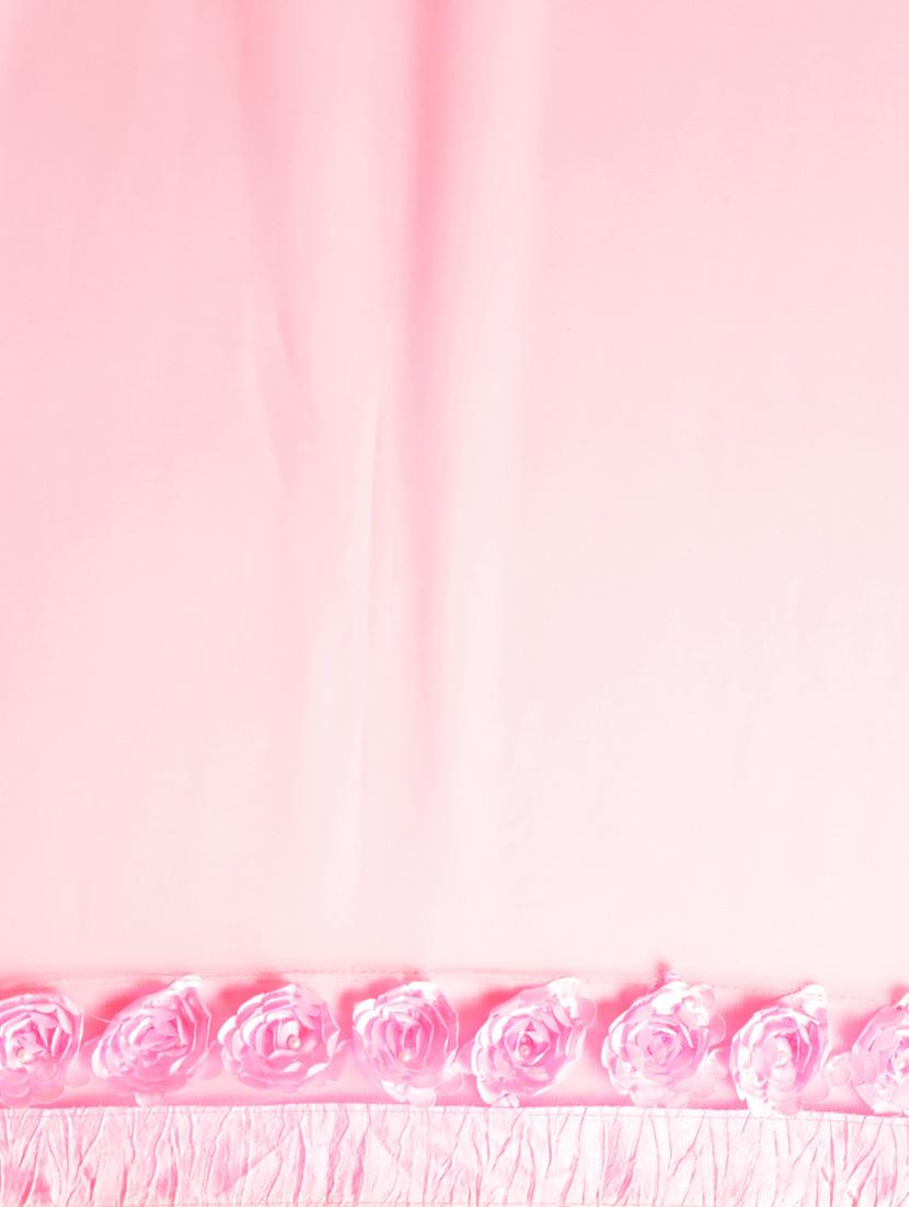 women pink solid lace work saree with blouse - 20830981 - Zoom Image - 5