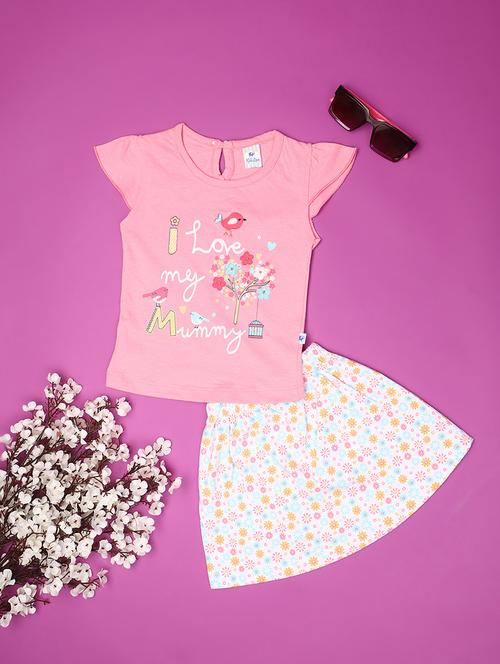 girls printed skirt top set - 20831482 - Very Small Image - 1
