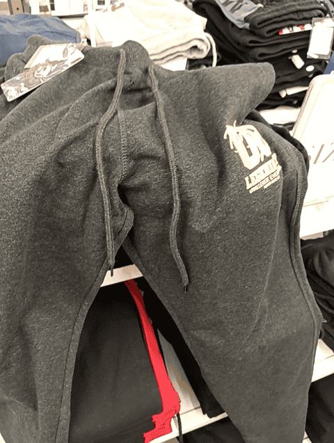 charcoal melange terry track pant - 20831517 - Very Small Image - 1