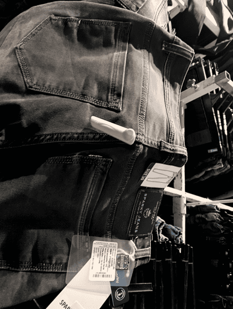 dark grey cotton knitted denim jeans - 20831544 - Very Small Image - 1