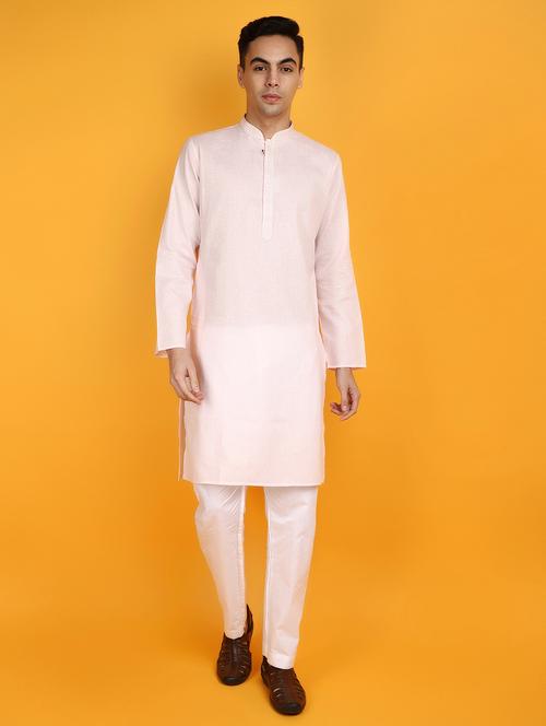 pink polyester ethnic wear - 20831558 - Very Small Image - 1