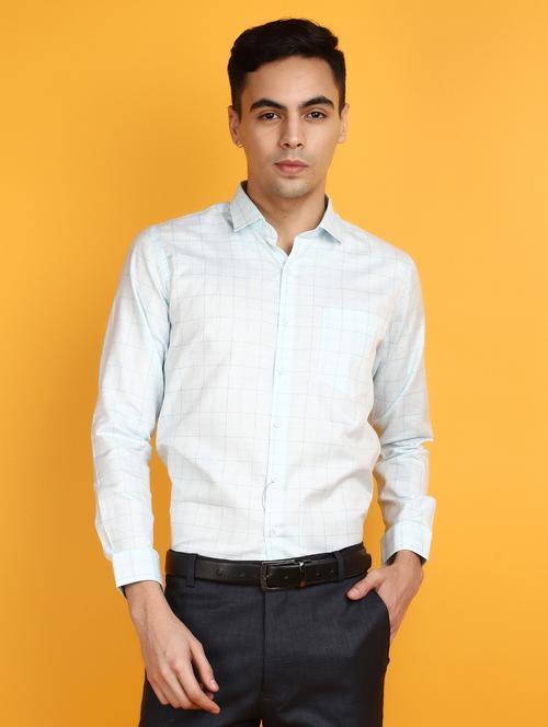 men white checked printed formal shirt - 20836694 - Very Small Image - 1