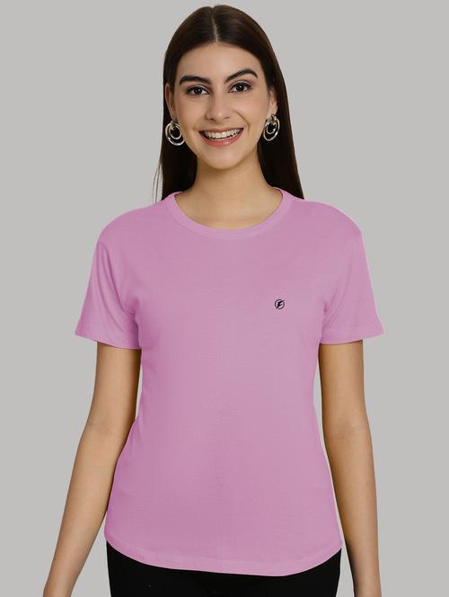 purple cotton solid t-shirt - 20836839 - Very Small Image - 1