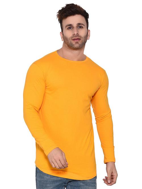 yellow cotton blend t-shirt - 20841978 - Very Small Image - 1