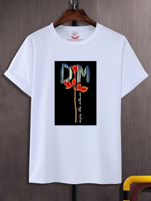 unisex white graphic printed t-shirt - 20843161 - Very Small Image - 1