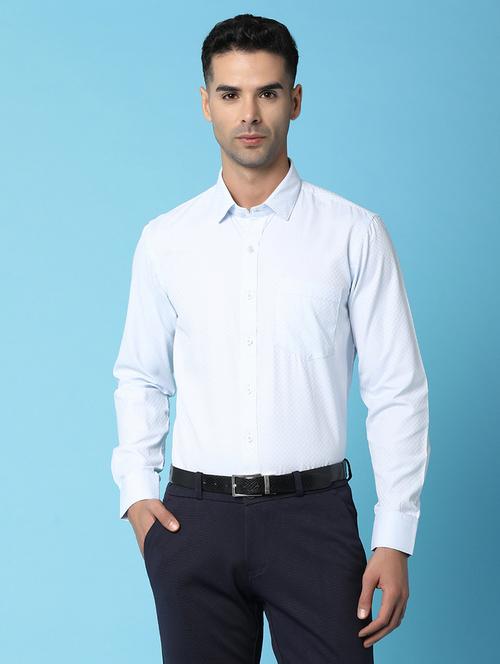 blue cotton formal shirt - 20846463 - Very Small Image - 1