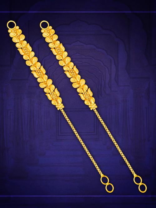 gold brass earcuff earrings - 20847953 - Very Small Image - 1