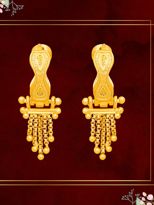 gold plated balli earrings - 20848872 - Very Small Image - 1