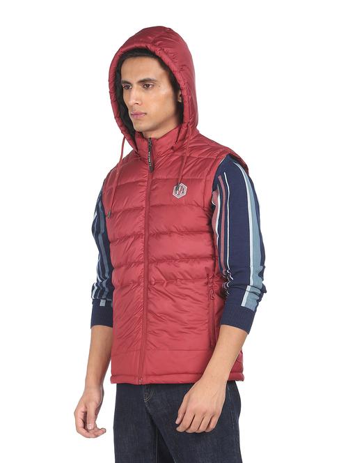 red polyester casual jacket - 20849026 - Very Small Image - 1