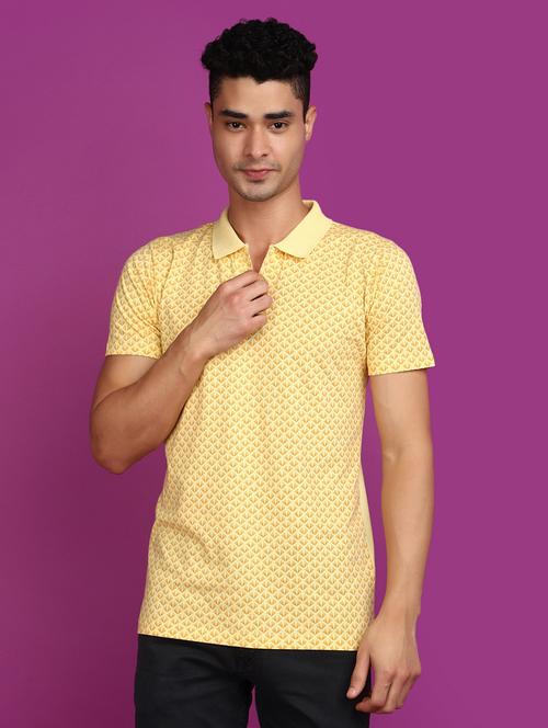 men polo neck printed t-shirt - 20852223 - Very Small Image - 1