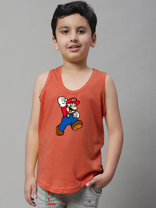 boys printed cotton innerwear vest - 20853367 - Very Small Image - 1