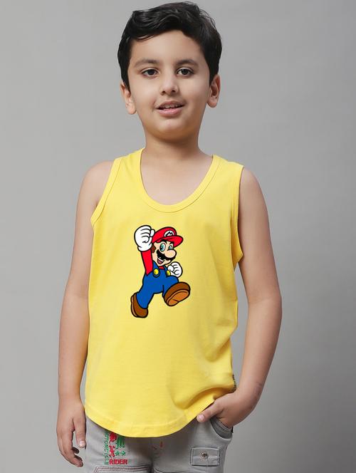 boys printed cotton innerwear vest - 20853370 - Very Small Image - 1