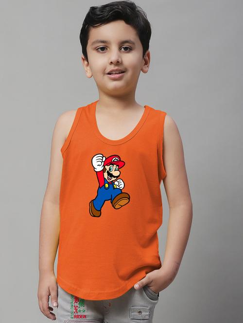 boys printed cotton innerwear vest - 20853371 - Very Small Image - 1