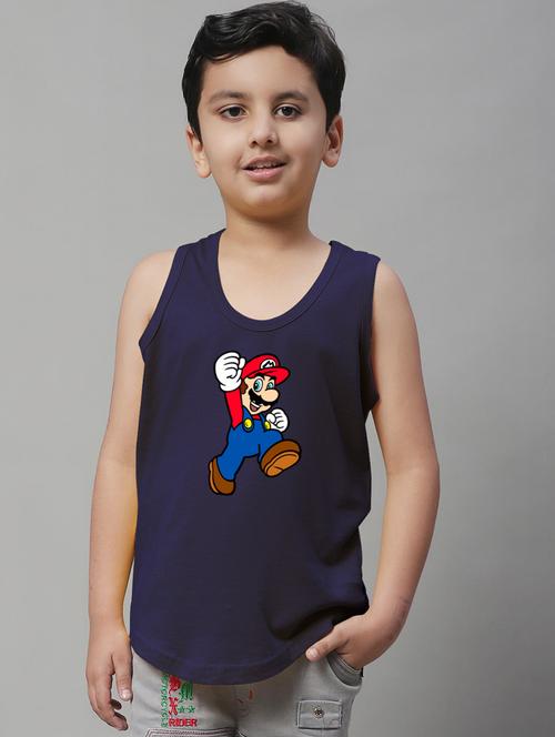 boys printed cotton innerwear vest - 20853373 - Very Small Image - 1