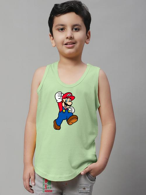 boys printed cotton innerwear vest - 20853377 - Very Small Image - 1