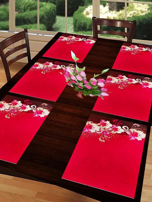 Rectangular Pack Of 6 Table Placemat - 20853454 - Very Small Image - 1