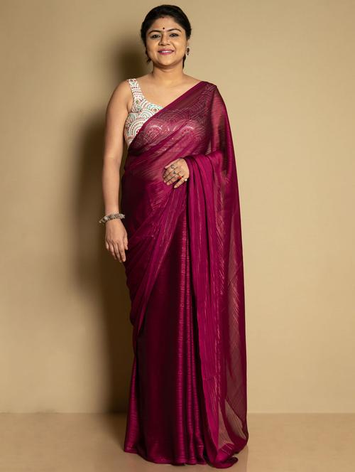 women striped saree - 20853781 - Very Small Image - 1