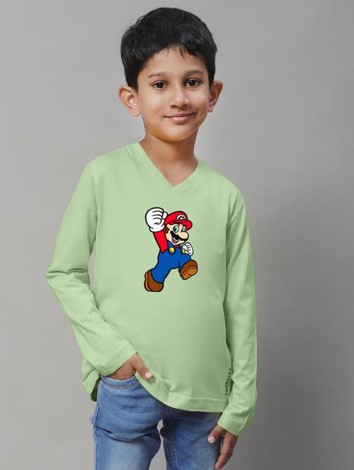 sea green cotton tshirt - 20853825 - Very Small Image - 1