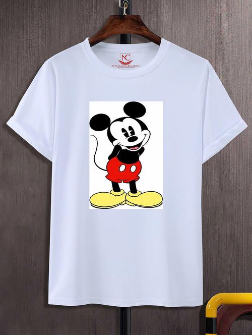 unisex white graphic printed t-shirt - 20856205 - Very Small Image - 1