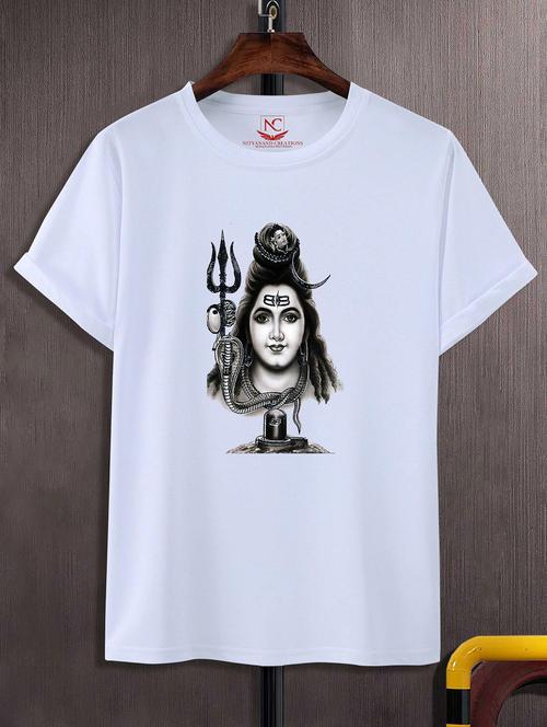 unisex white graphic printed t-shirt - 20856906 - Very Small Image - 1