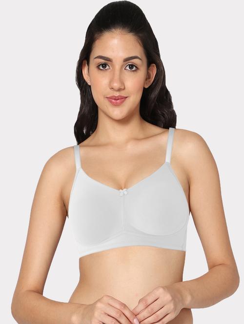 white cotton blend tshirt bra - 20857357 - Very Small Image - 1
