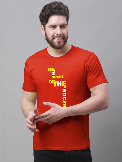 men typographic round neck t-shirt - 20858021 - Very Small Image - 1