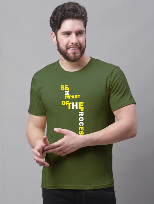 men typographic round neck t-shirt - 20858039 - Very Small Image - 1