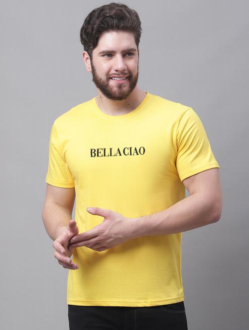 men typographic round neck t-shirt - 20858219 - Very Small Image - 1