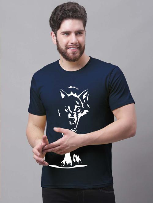 men graphic round neck t-shirt - 20858315 - Very Small Image - 1