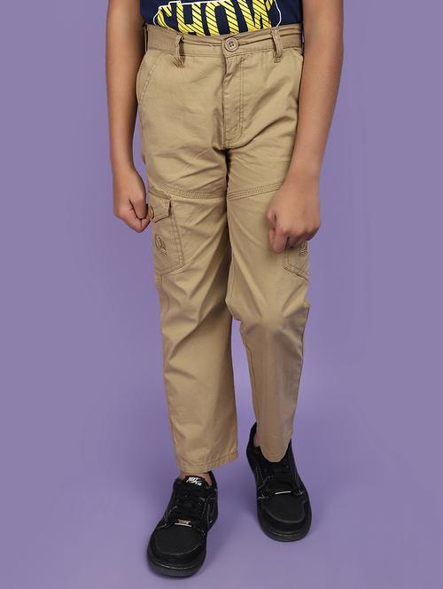 boys solid color cargo trouser - 20862817 - Very Small Image - 1