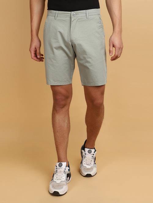 men cotton solids shorts - 20862964 - Very Small Image - 1