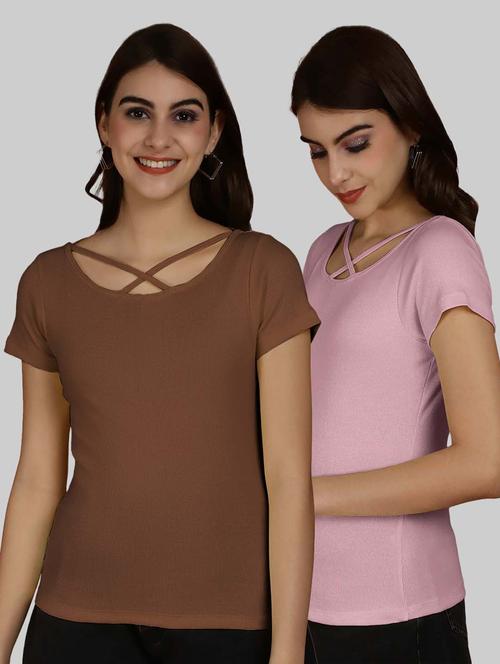 pack of 2 multi colored combo top - 20863415 - Very Small Image - 1
