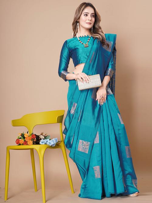 women zari work banarasi saree with blouse - 20863443 - Very Small Image - 1