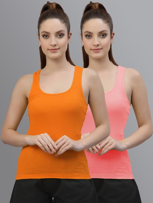 multi colored cotton tank  top - 20863630 - Very Small Image - 1