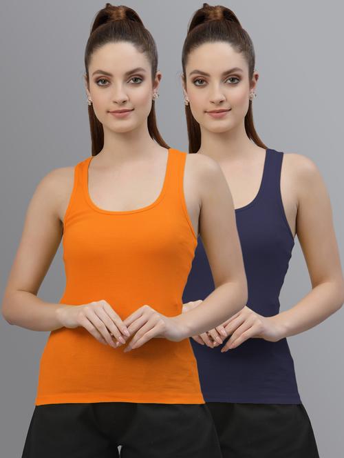 multi colored cotton tank  top - 20863640 - Very Small Image - 1