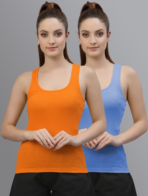 multi colored cotton tank  top - 20863645 - Very Small Image - 1