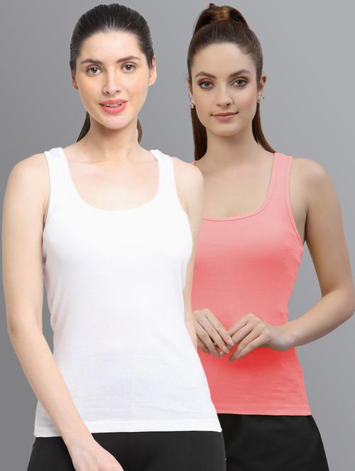 pack of 2 solid multi colored tank top - 20863740 - Very Small Image - 1