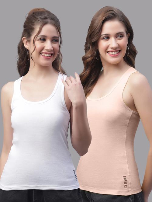 pack of 2 solid multi colored tank top - 20863745 - Very Small Image - 1