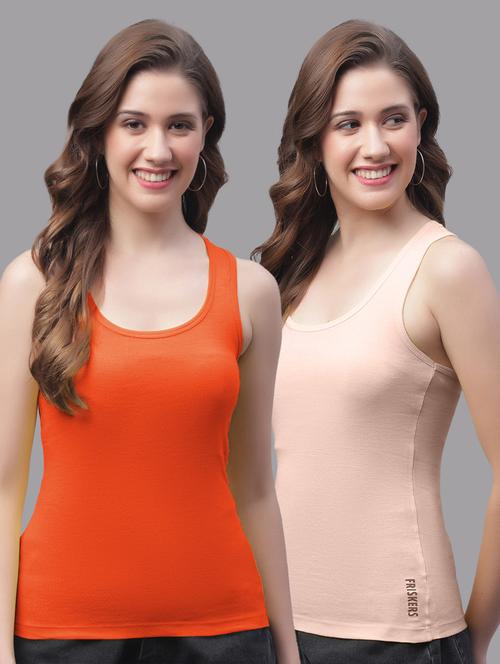 pack of 2 solid multi colored tank top - 20863980 - Very Small Image - 1