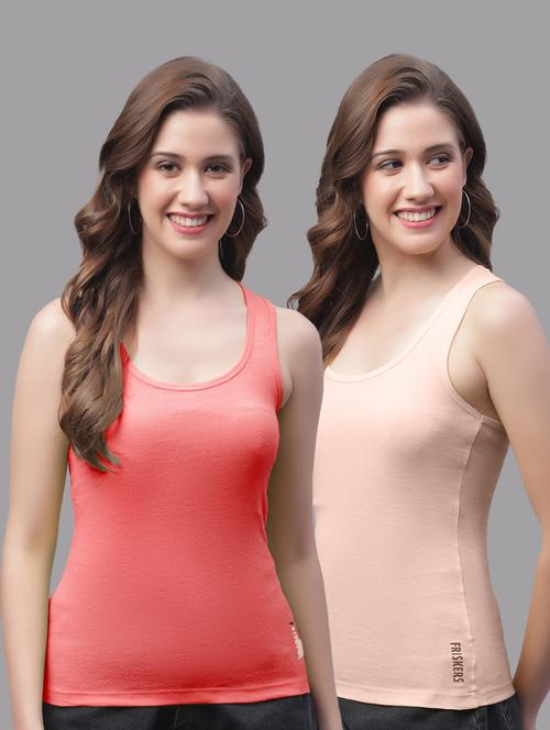 pack of 2 solid multi colored tank top - 20864131 - Very Small Image - 1