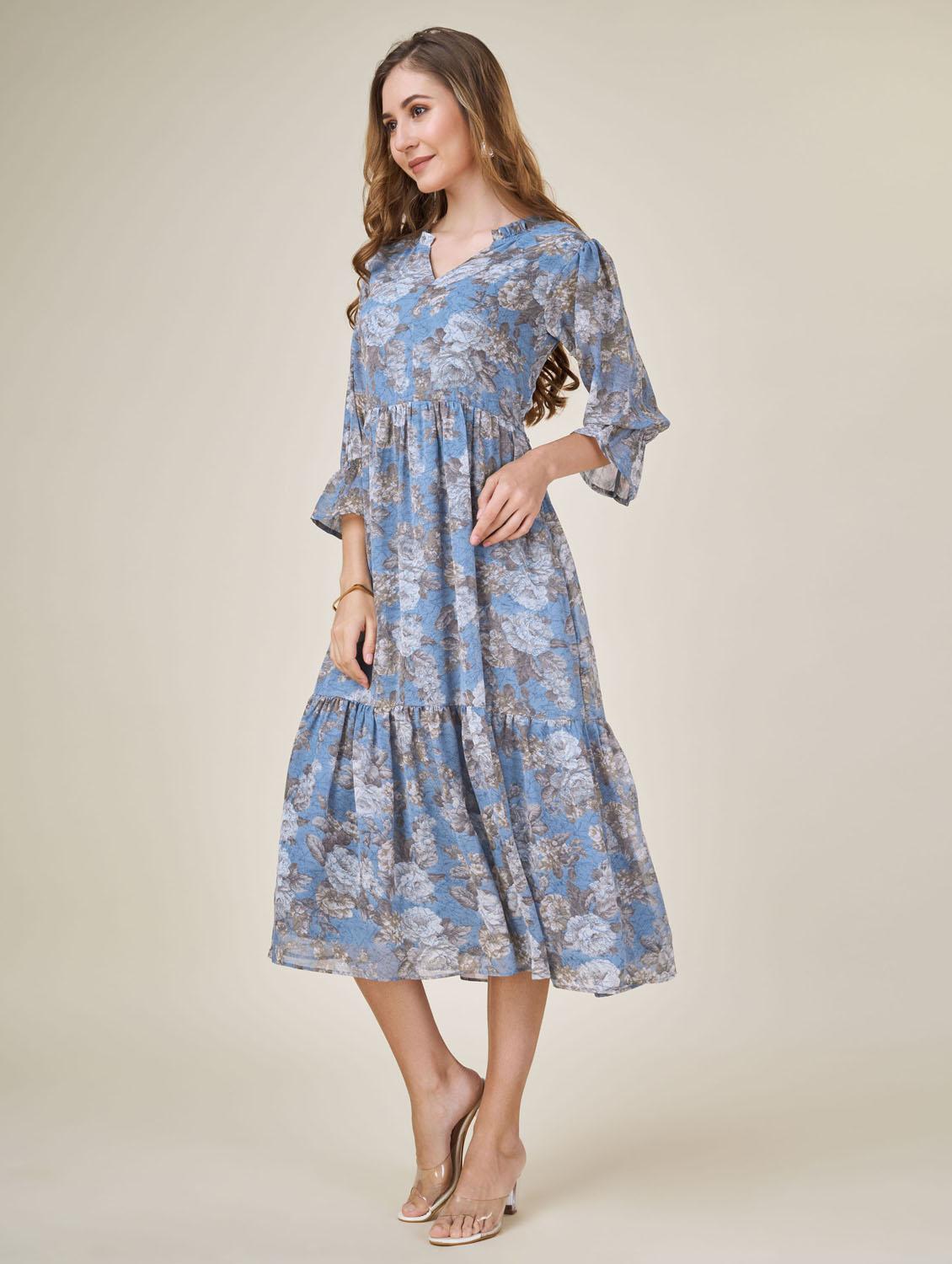 women tiered midi dress - 20864374 - Zoom Image - 2