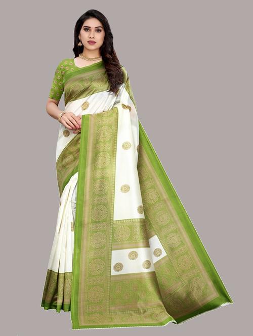 women silk bordered saree with blouse - 20873542 - Very Small Image - 1