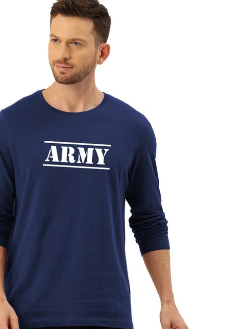 navy blue cotton t-shirt - 20877801 - Very Small Image - 1