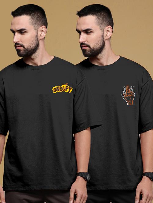 pack of 2 round neck combo t-shirt - 20878562 - Very Small Image - 1