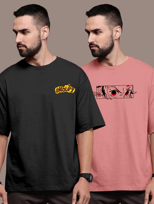 pack of 2 round neck combo t-shirt - 20878585 - Very Small Image - 1