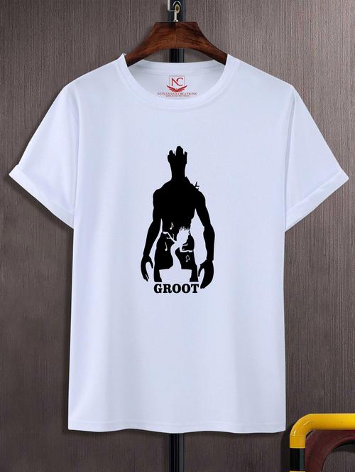 unisex white graphic printed t-shirt - 20883051 - Very Small Image - 1