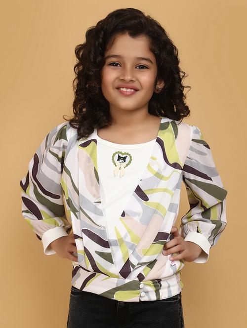 girls multicolored printed top - 20884940 - Very Small Image - 1