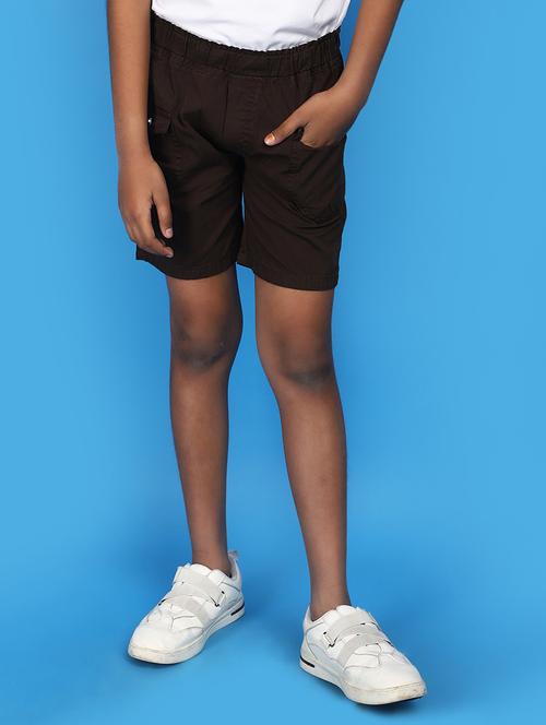 boys solid color casual shorts - 20885026 - Very Small Image - 1